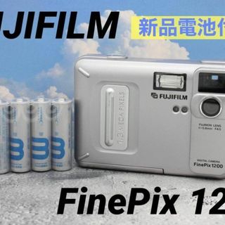 富士フイルム - 電池付き✨ FUJIFILM FinePix 1200 オールドデジカメの