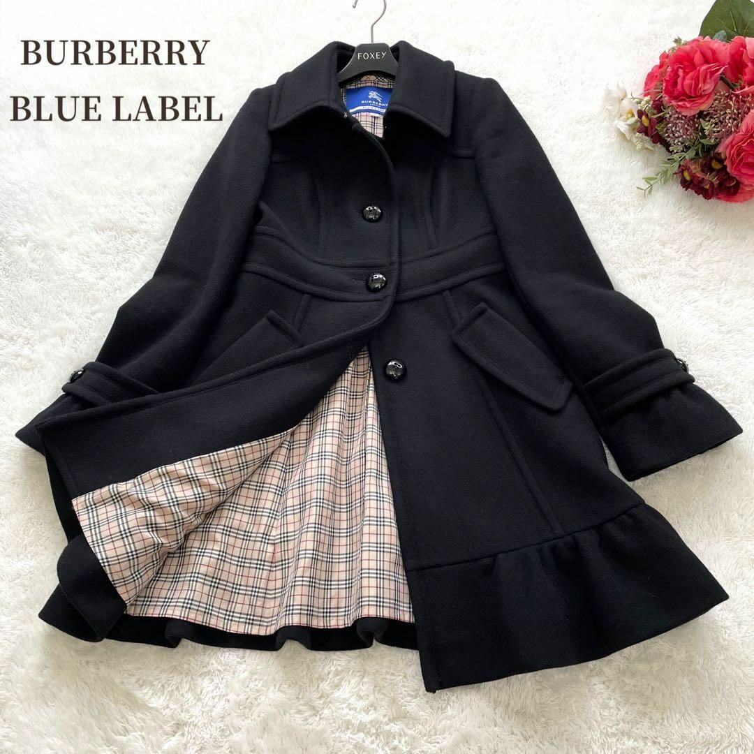 BURBERRY BLUE LABEL - 良品✨アンゴラ混✨バーバリーブルーレーベル