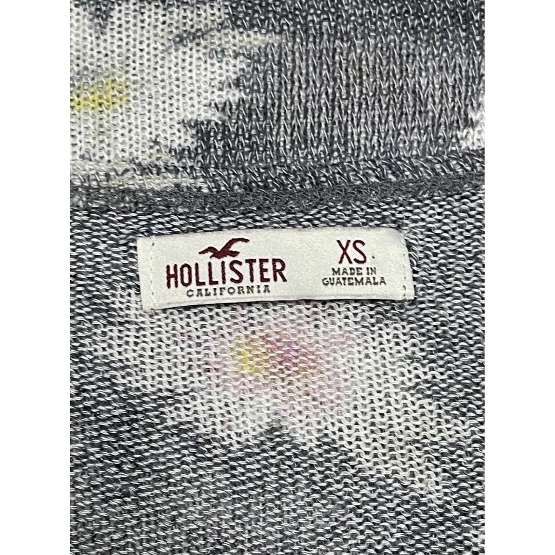 Hollister(ホリスター)のHollister ホリスター グレー花柄ニット 長袖 アバクロンビー&フィッチ レディースのトップス(ニット/セーター)の商品写真