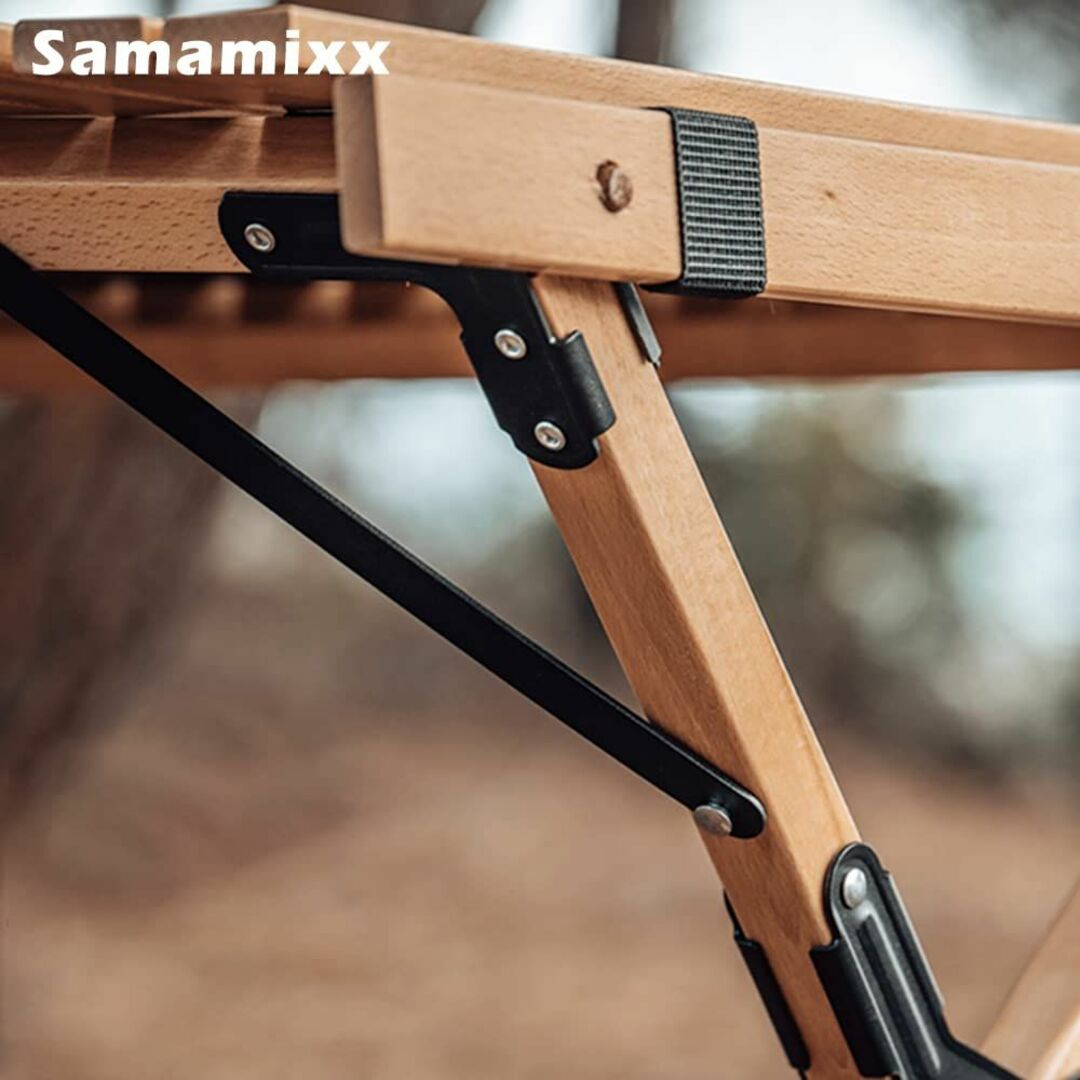 Samamixx アウトドアテーブル ロールテーブル 折りたたみ ロールトップテ 4