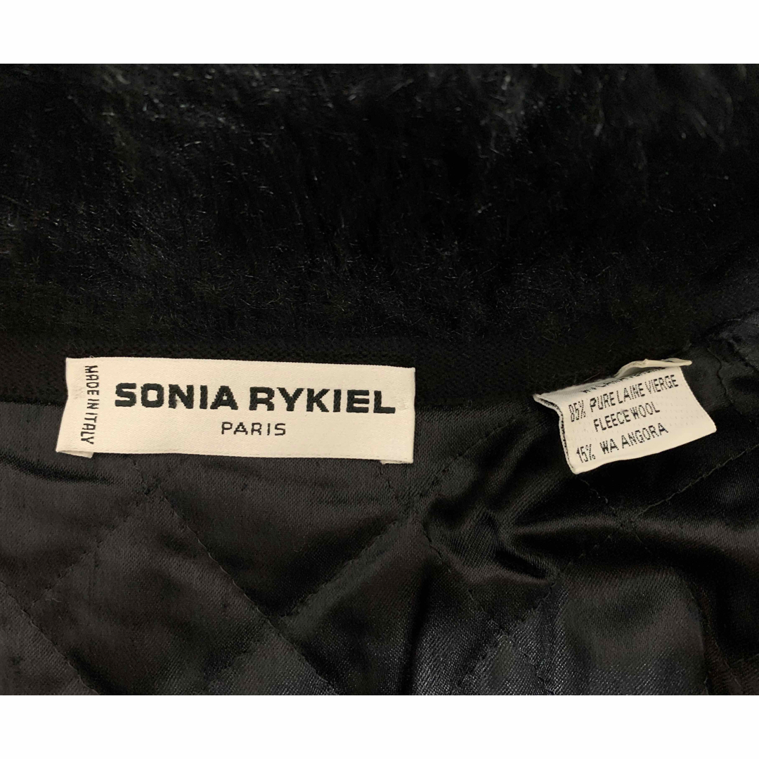 SONIA RYKIEL PARIS VINTAGE ファーデザインニットガウン-
