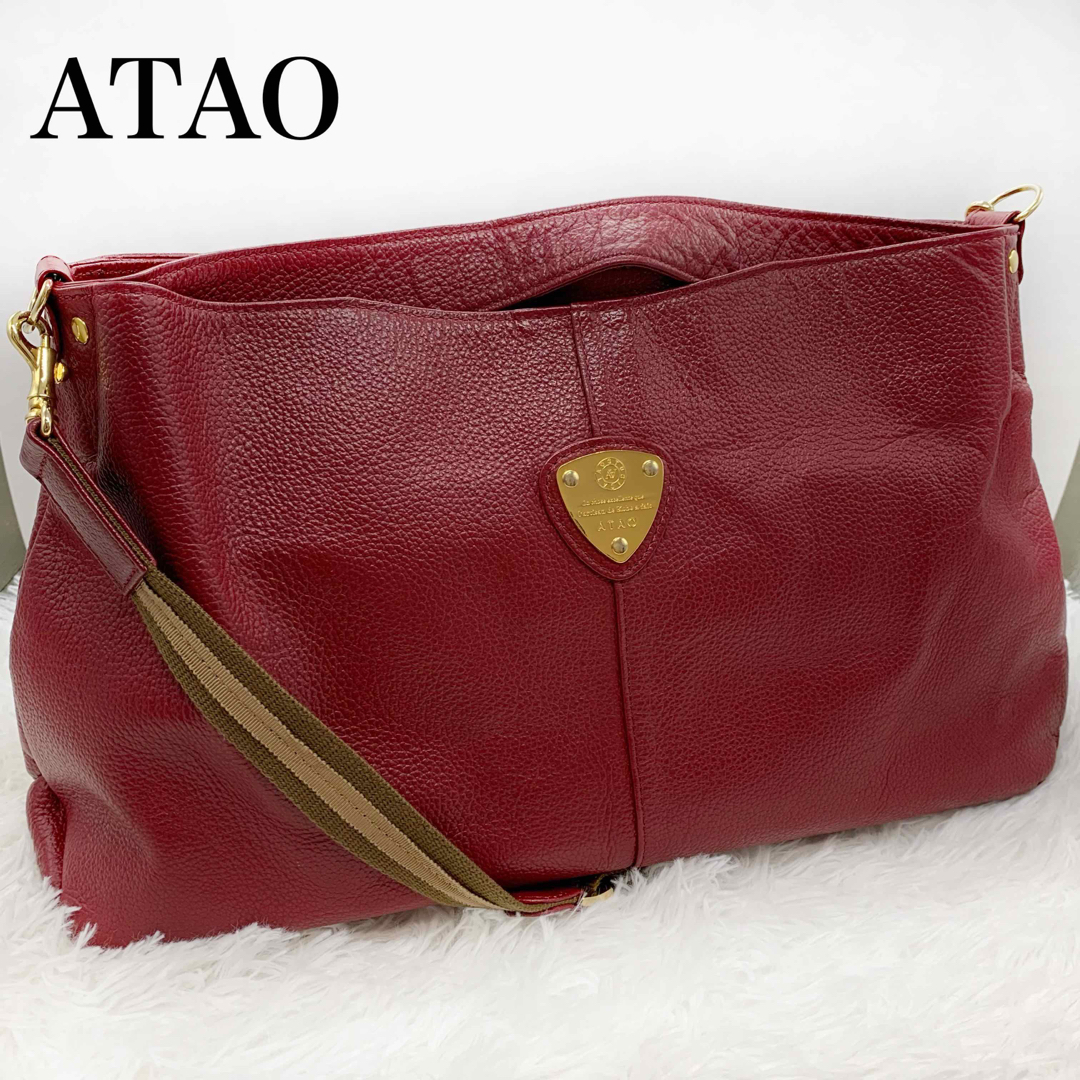 ◆美品◆ATAO　アタオ　エルヴィ　２Way　ハンドバッグ　ショルダーバッグ