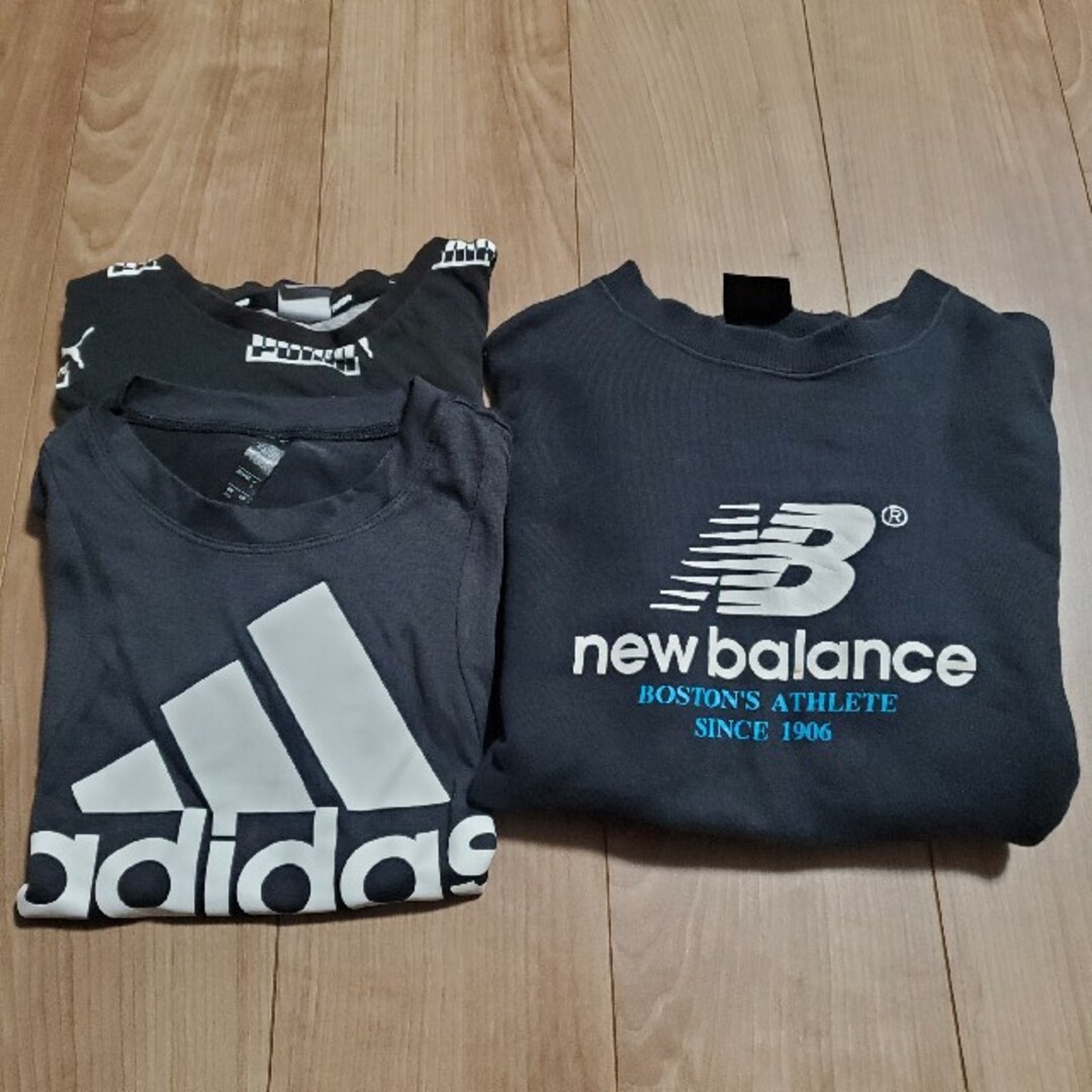 adidas(アディダス)のPUMA　adidas　new balance　T0シャツ　トレーナー　150 キッズ/ベビー/マタニティのキッズ服男の子用(90cm~)(Tシャツ/カットソー)の商品写真