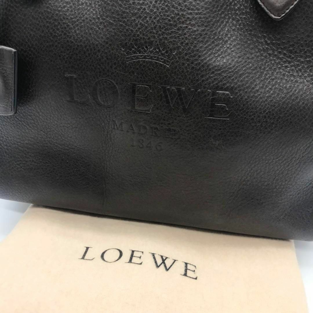 LOEWE ロエベ レザー トートバッグ ダークブラウン | www.innoveering.net