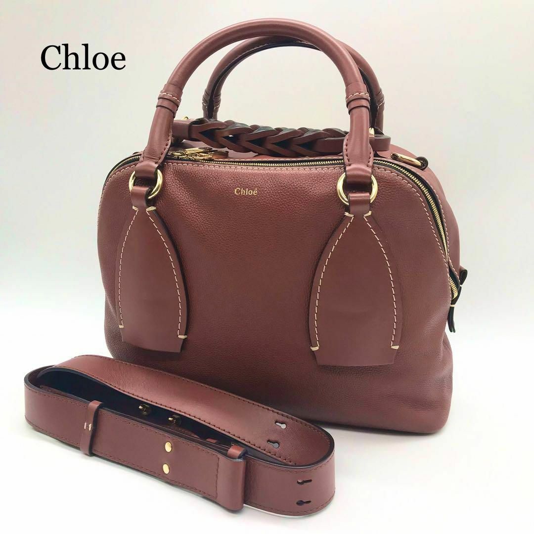 Chloe(クロエ)の【極美品】Chloe クロエ ダリア ミディアム 2wayバッグ セピアブラウン レディースのバッグ(ショルダーバッグ)の商品写真