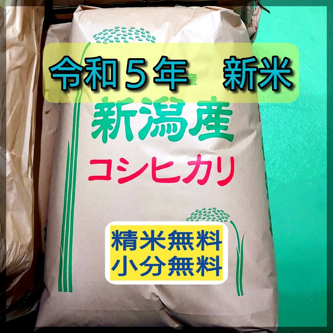 農家直送!新潟コシヒカリ玄米20kg食品