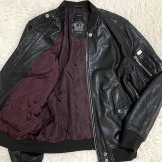 DIESELラムレザーライダース/極美品-