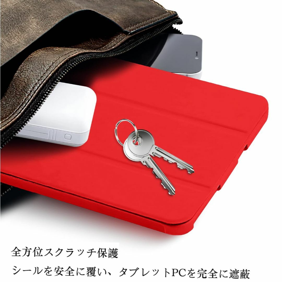 【色: レッド】iPad 10世代 ケース 10.9 インチ 2022モデル オ