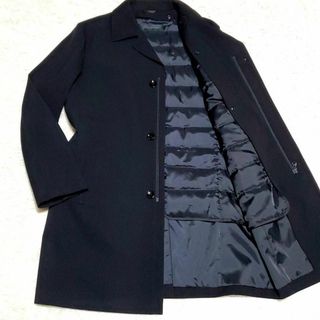 D'URBAN - 数回使用 XL DURBAN ダウン ステンカラーコート ライナー 紺