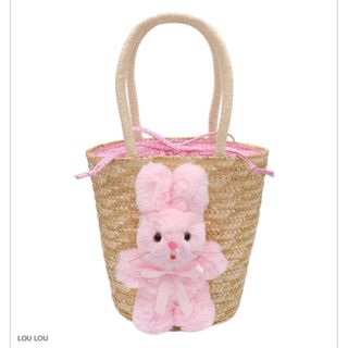 ケイティー(Katie)のFLUFFY BUNNY basket(かごバッグ/ストローバッグ)