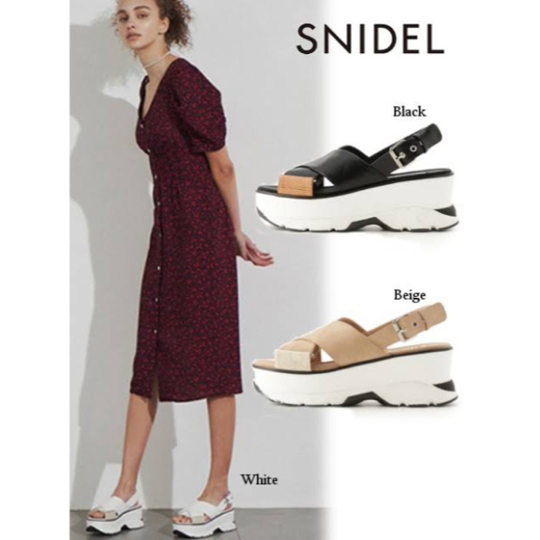 SNIDEL(スナイデル)のsnidel スナイデル スニーカーソールサンダル レディースの靴/シューズ(サンダル)の商品写真