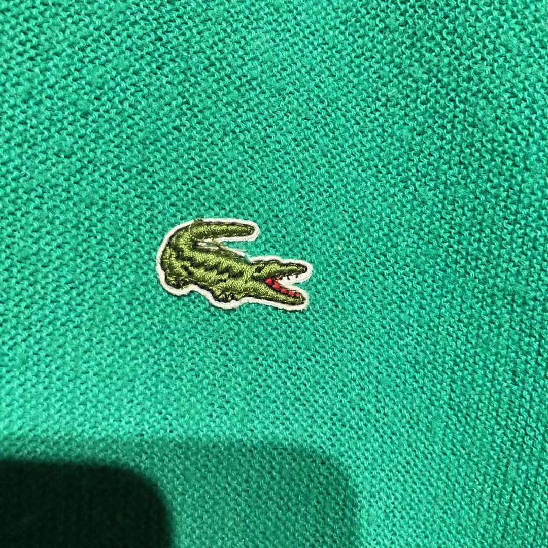 vintage/IZOD/LACOSTE/80s/アクリル/カーディガン/緑/L 2