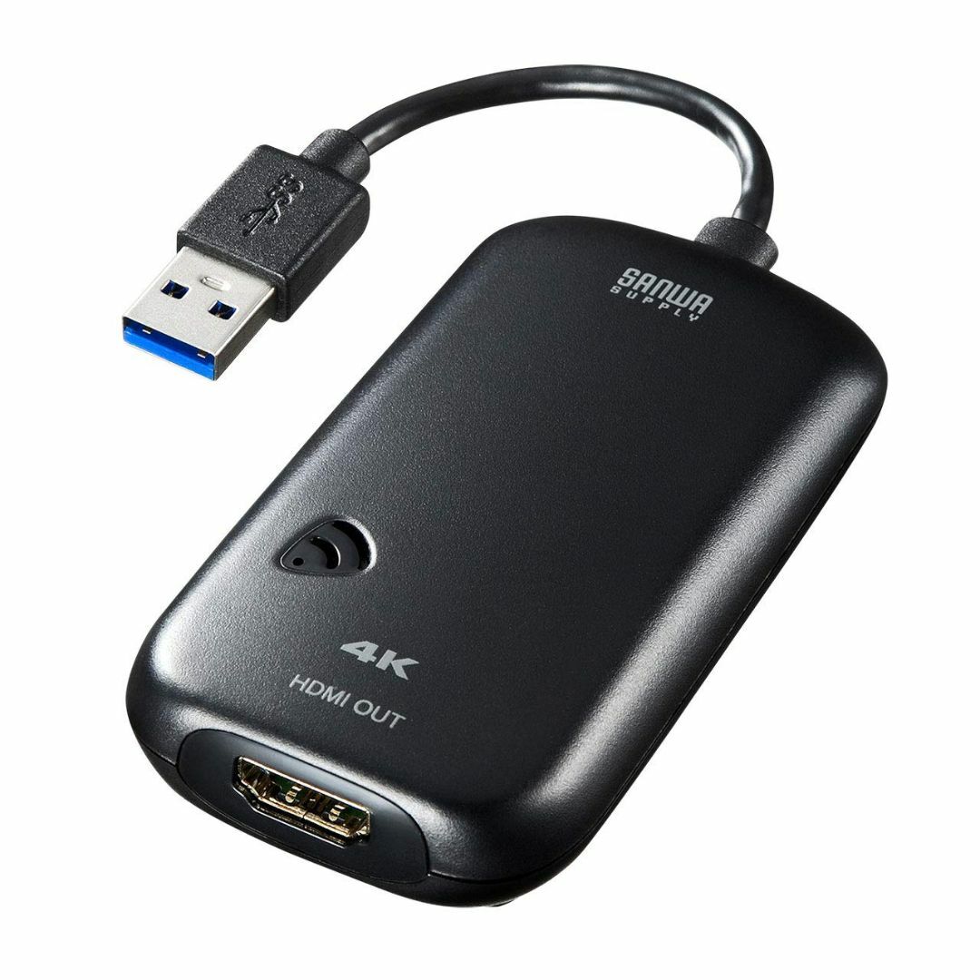 【2023最新】サンワサプライ USB3.0-HDMIディスプレイアダプタ 4K