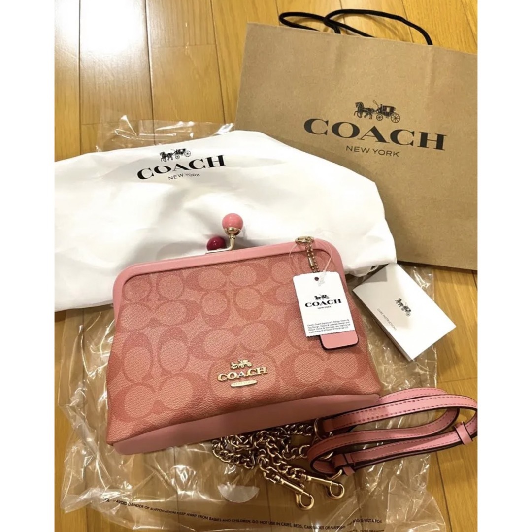 COACH がま口　ショルダーバッグ