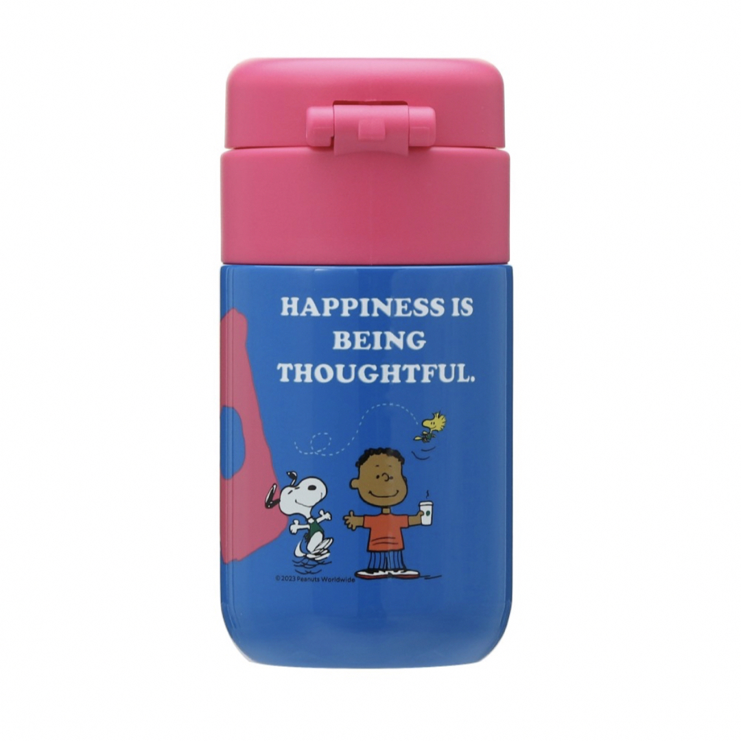 新品ステンレスプチボトル ブルー PEANUTS Franklin 200ml