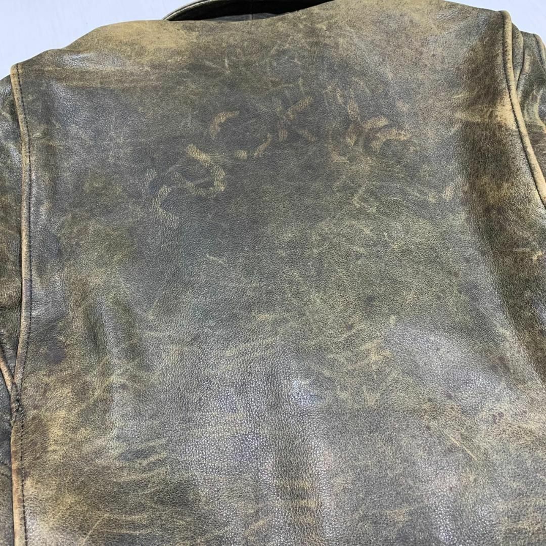 Back Fire ヴィンテージ ダブル ライダースジャケット 革ジャン レザー メンズのジャケット/アウター(ライダースジャケット)の商品写真