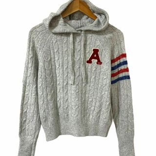 アバクロンビーアンドフィッチ(Abercrombie&Fitch)のAbercrombie&Fitch ニット セーター フード付き パーカー ロゴ(パーカー)