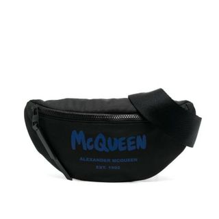 アレキサンダーマックイーン(Alexander McQueen)のAlexander McQueen ボディバッグ ベルトバッグ ブラック(ボディーバッグ)