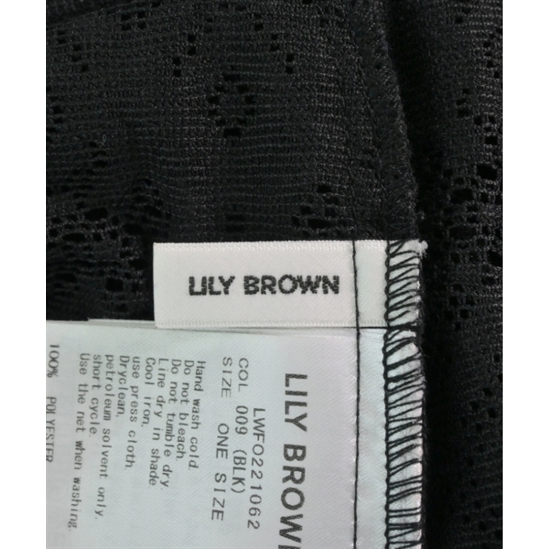 Lily Brown(リリーブラウン)のLILY BROWN リリーブラウン ワンピース F 黒(レース) 【古着】【中古】 レディースのワンピース(ひざ丈ワンピース)の商品写真