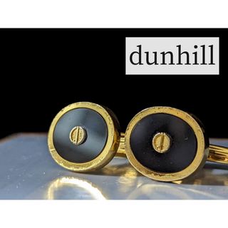 ◇dunhill カフス オニキス No.754-