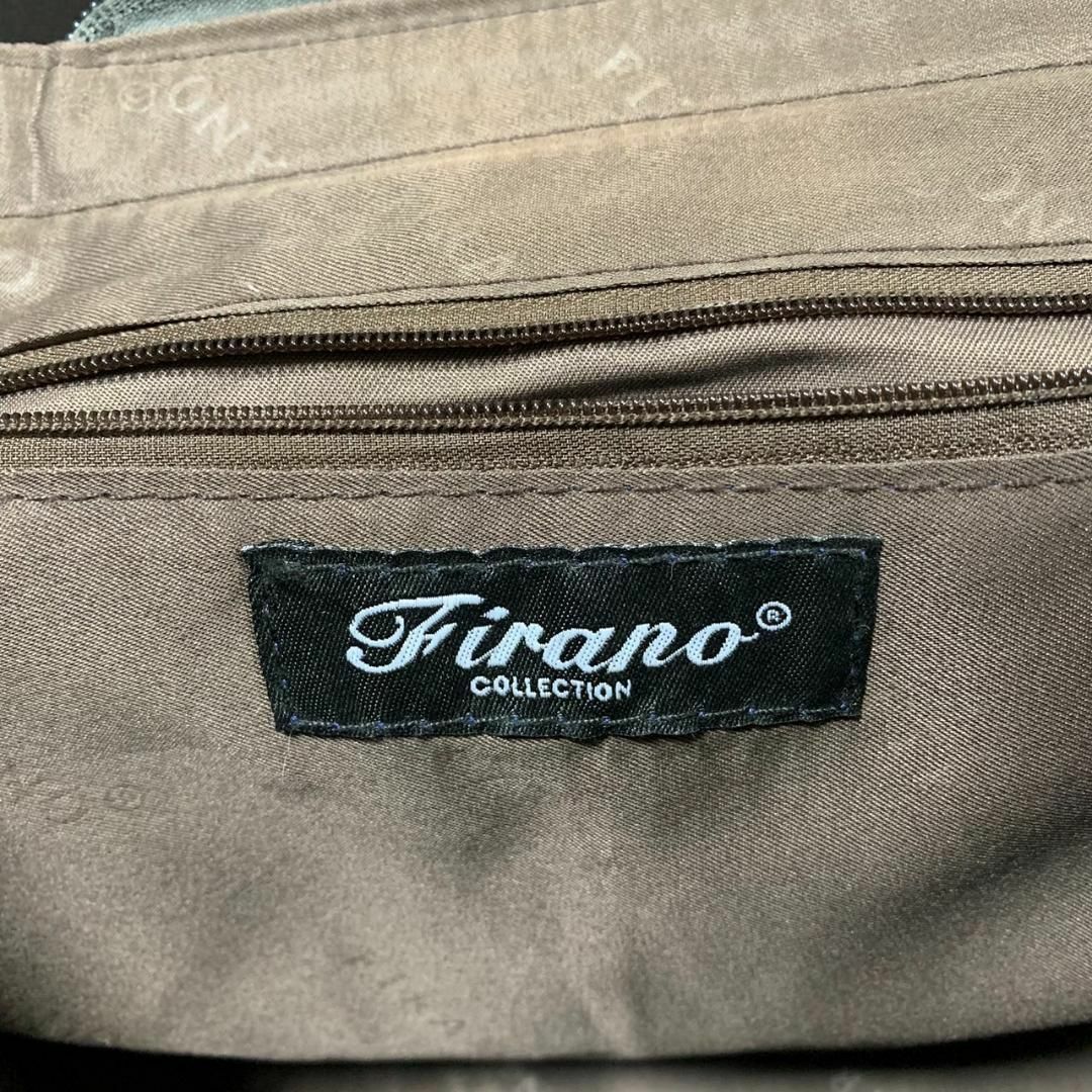 FIRANO フィラノ 型押しレザー ハンドバッグ グレー レディース ブランド