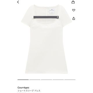 クレージュ(Courreges)のクレージュ　ショートスリーブドレス(ミニワンピース)