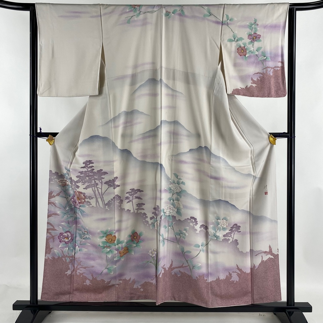 訪問着 身丈156.5cm 裄丈64cm 正絹 美品 秀品 - 着物 訪問着 秀品 身丈154.5cm 裄丈64.5cm 正絹
