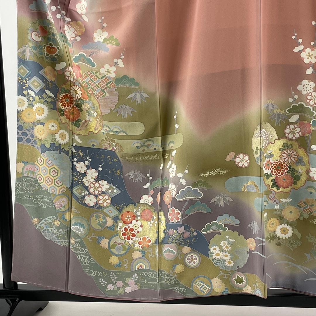 訪問着 身丈158.5cm 裄丈65.5cm 正絹 名品