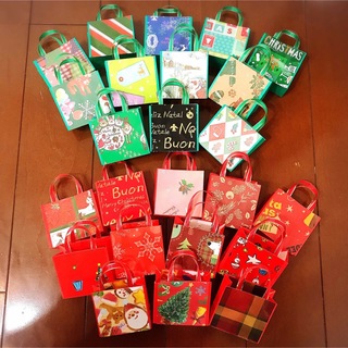 クリスマスアドベントカレンダーミニ紙袋(カード/レター/ラッピング)