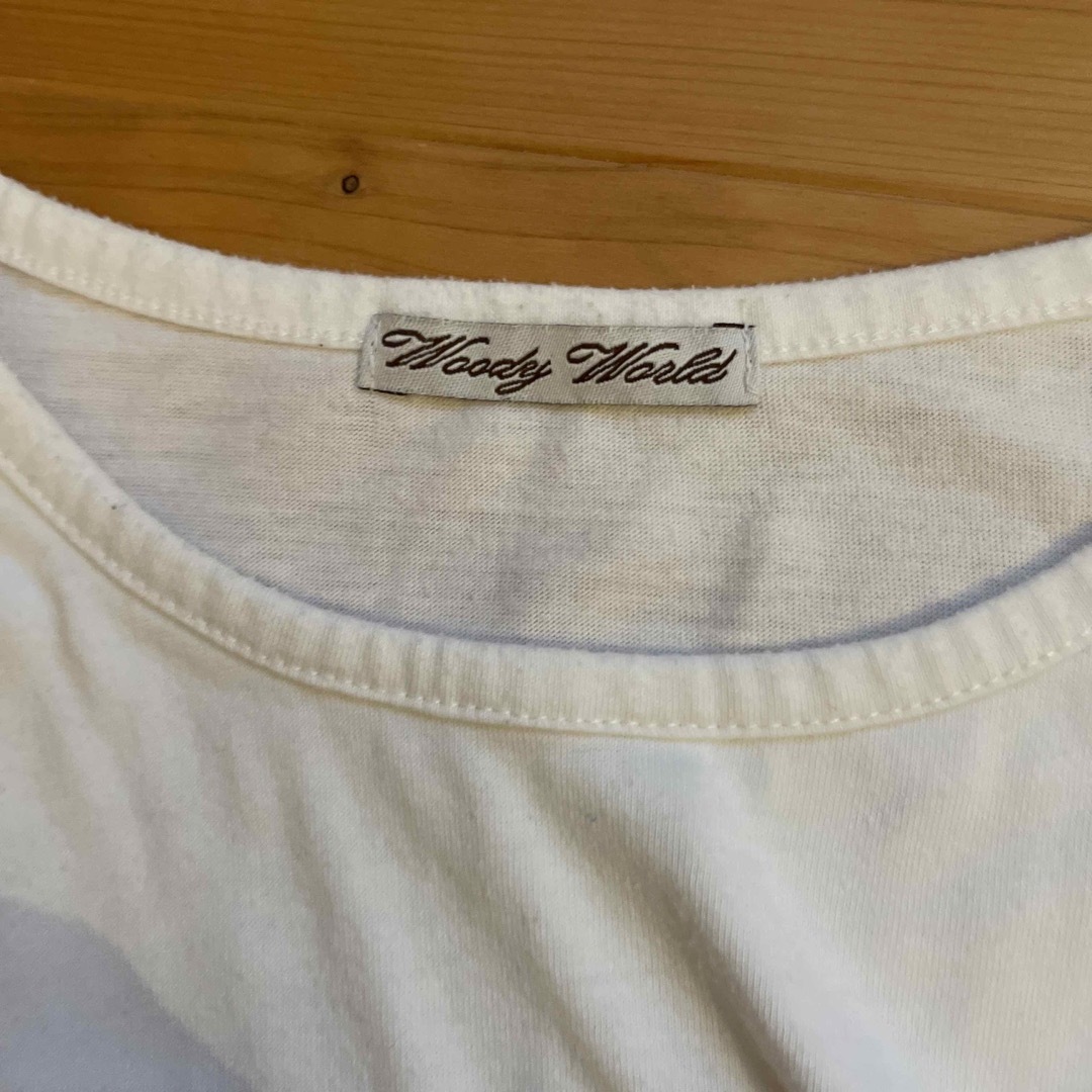 授乳　Tシャツ　白　woody world メンズのトップス(Tシャツ/カットソー(半袖/袖なし))の商品写真