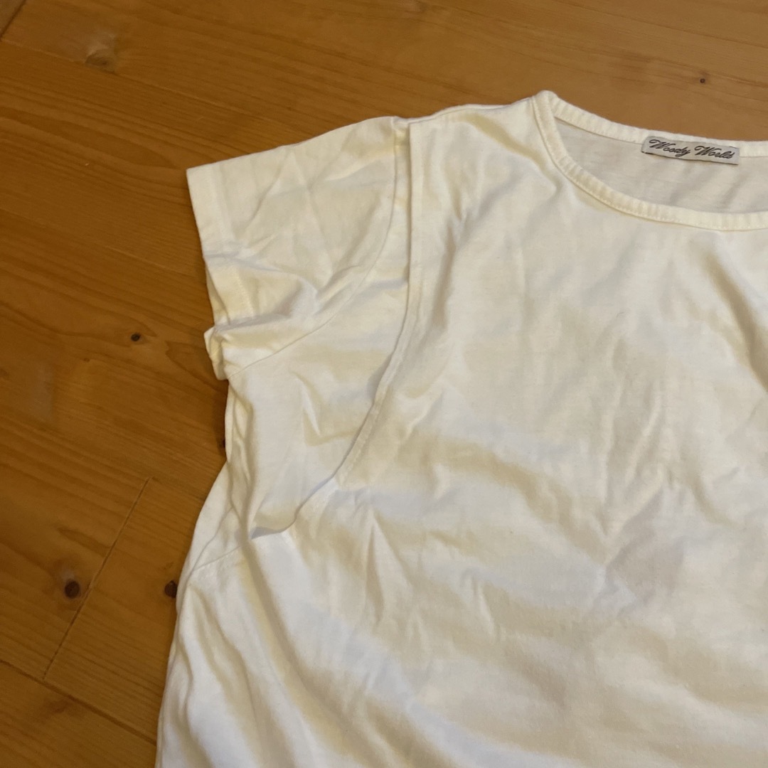 授乳　Tシャツ　白　woody world メンズのトップス(Tシャツ/カットソー(半袖/袖なし))の商品写真