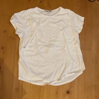 授乳　Tシャツ　白　woody world(Tシャツ/カットソー(半袖/袖なし))