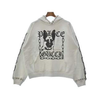 グッチ(Gucci)のGUCCI グッチ パーカー M 白 【古着】【中古】(パーカー)