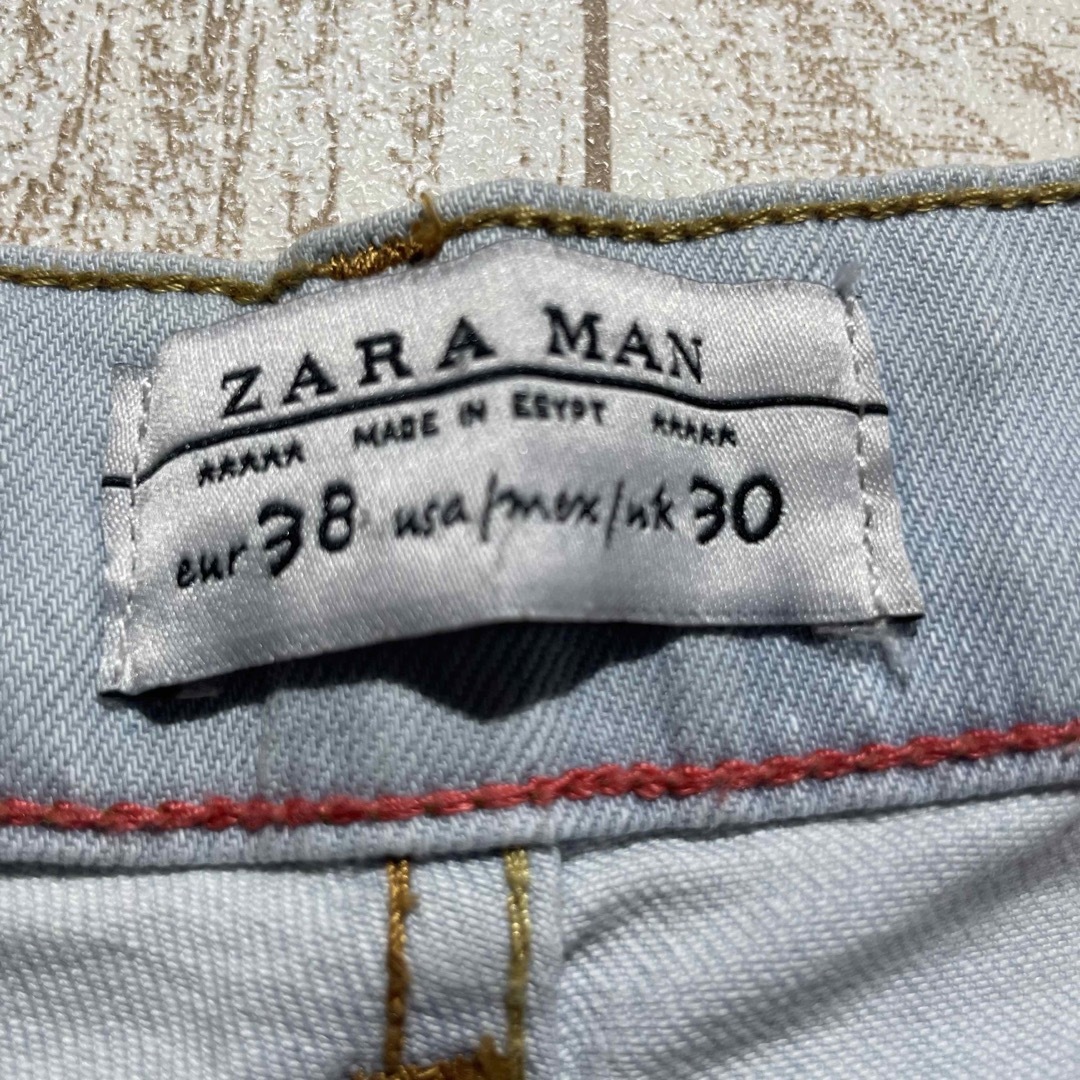 【ZARA MAN】ザラ マン クラッシュ加工 ストレッチスキニーデニムパンツ