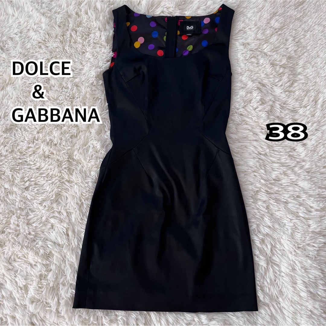 ☆☆DOLCE&GABBANA（ドルチェ&ガッバーナ）ミニドレス 黒 38☆☆