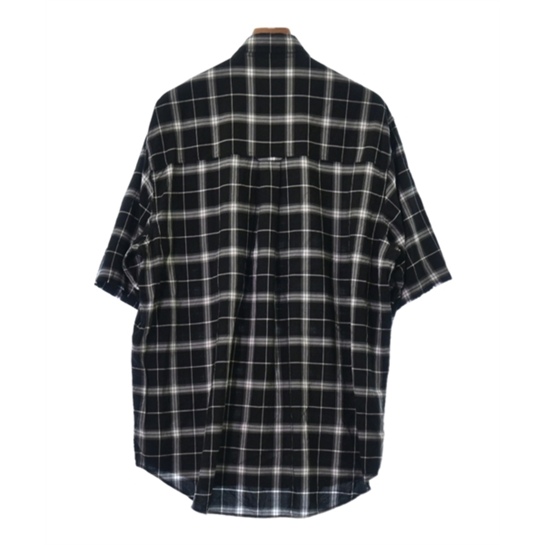 Balenciaga - BALENCIAGA カジュアルシャツ 39(M位) 黒x白(チェック
