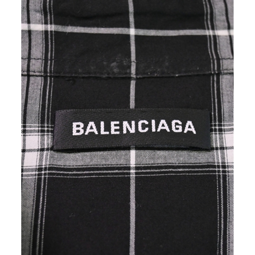 BALENCIAGA カジュアルシャツ 39(M位) 黒x白(チェック) 【古着】【中古】