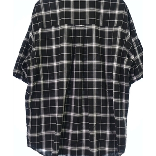 Balenciaga - BALENCIAGA カジュアルシャツ 39(M位) 黒x白(チェック