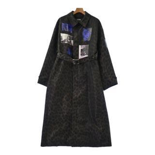 ラフシモンズ(RAF SIMONS)のRAF SIMONS コート（その他） 50(XL位) カーキx黒(豹柄) 【古着】【中古】(その他)