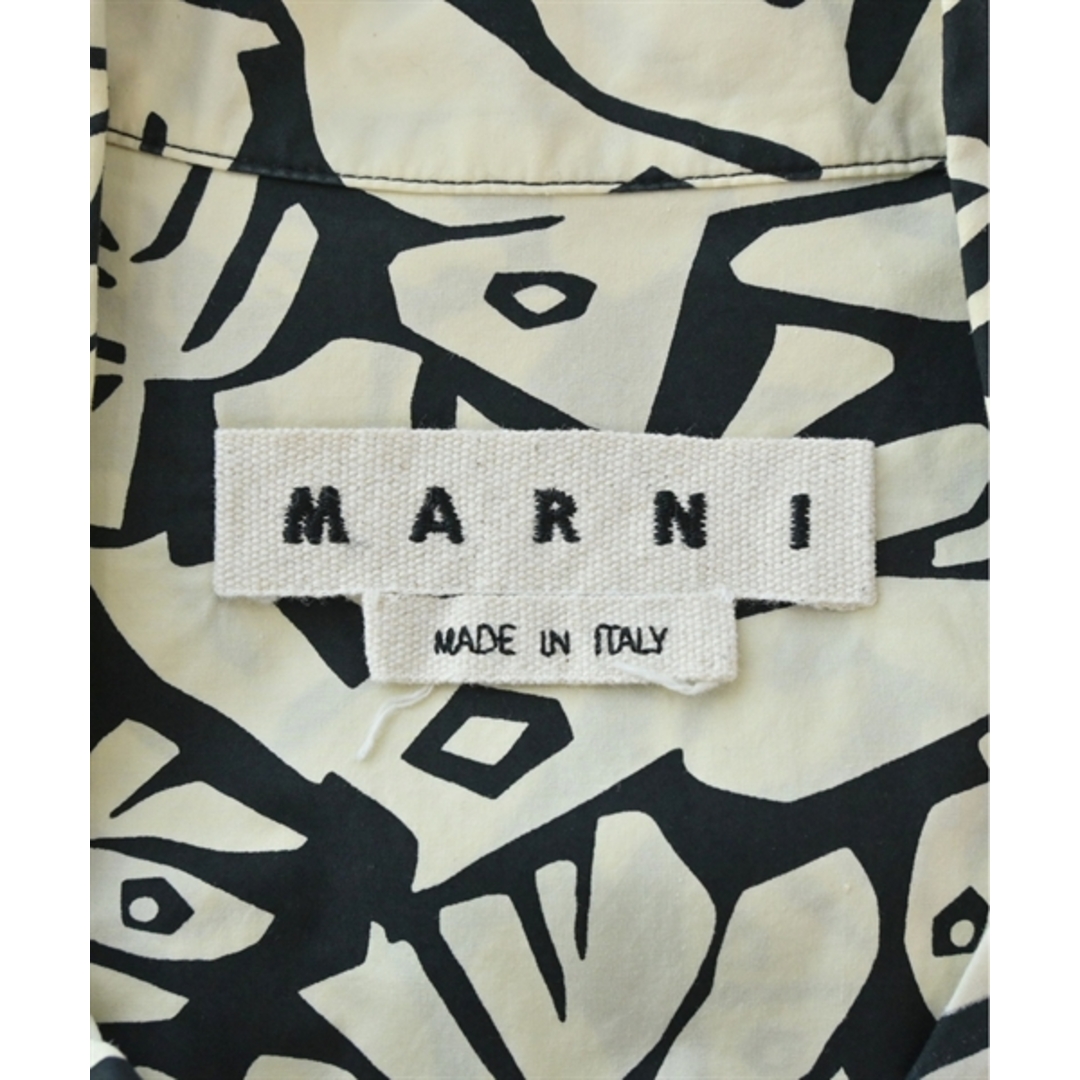 Marni(マルニ)のMARNI マルニ カジュアルシャツ 46(M位) 黒xベージュ(総柄) 【古着】【中古】 メンズのトップス(シャツ)の商品写真