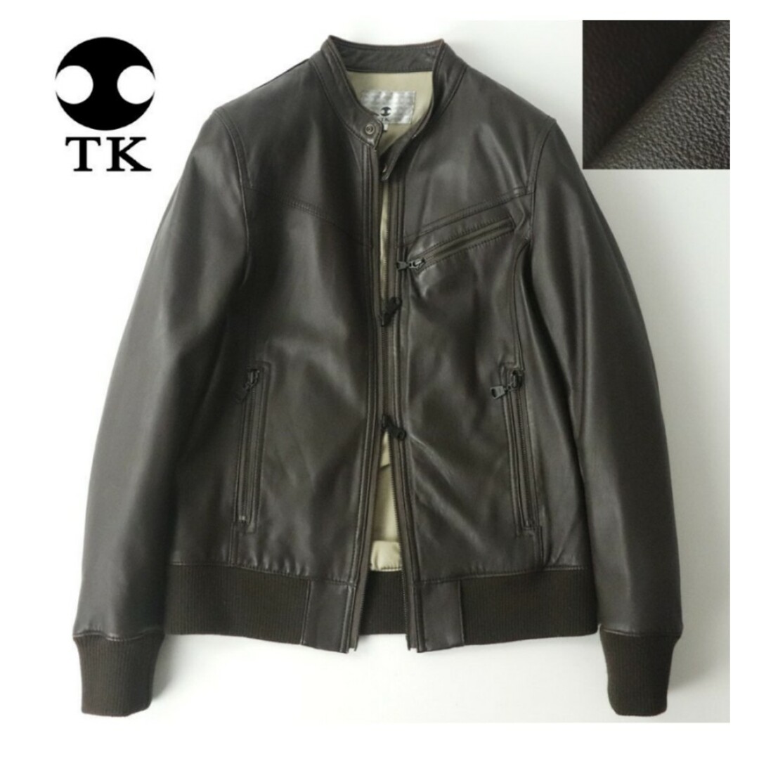 TAKEO KIKUCHI - 【美品】新品価格3.9万円 TK 上質羊革 ラムレザー