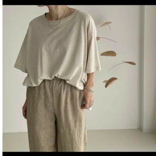 ARGUE LINEN×COTTON OVER WIDE T-SHIRTS