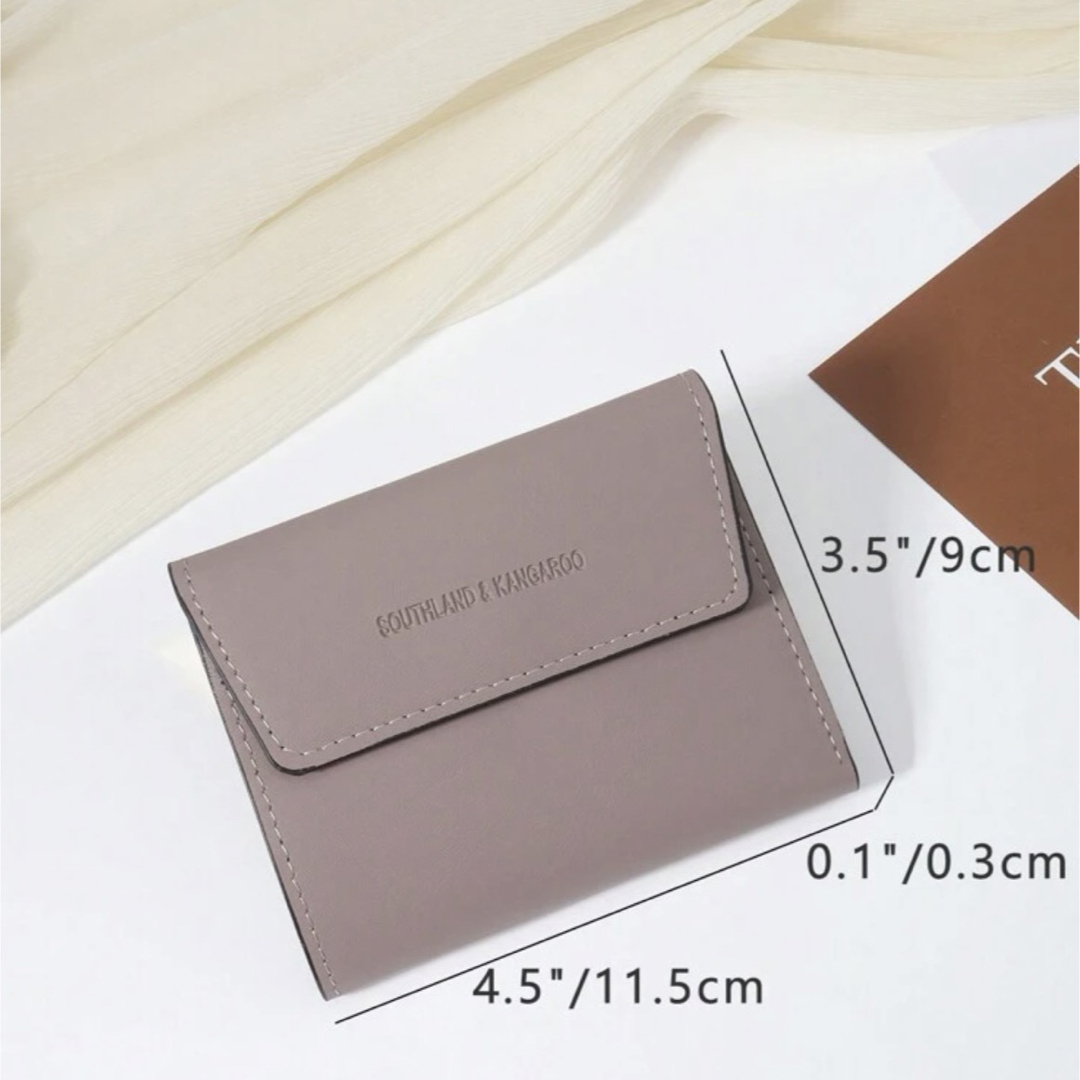アプリコットカラー二つ折財布　ライラックパープル レディースのファッション小物(財布)の商品写真