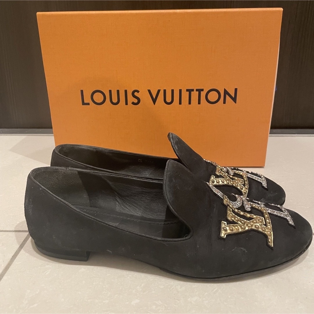 LOUISVUITTONフラットシューズザッツラブ靴.5 スリッポン