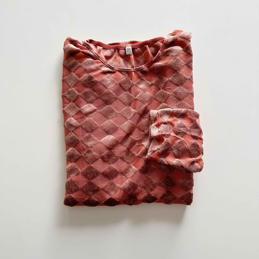 Baserange OMO LONG SLEEVE TEE ベロア トップス