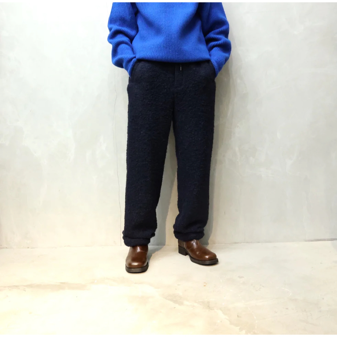 アイボリー23AW ALPACA WOOL LENO CLOTH EASY PANTS