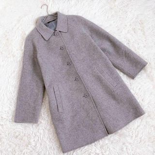 DAKS ダックス コート　グレー　ノーカラーコート