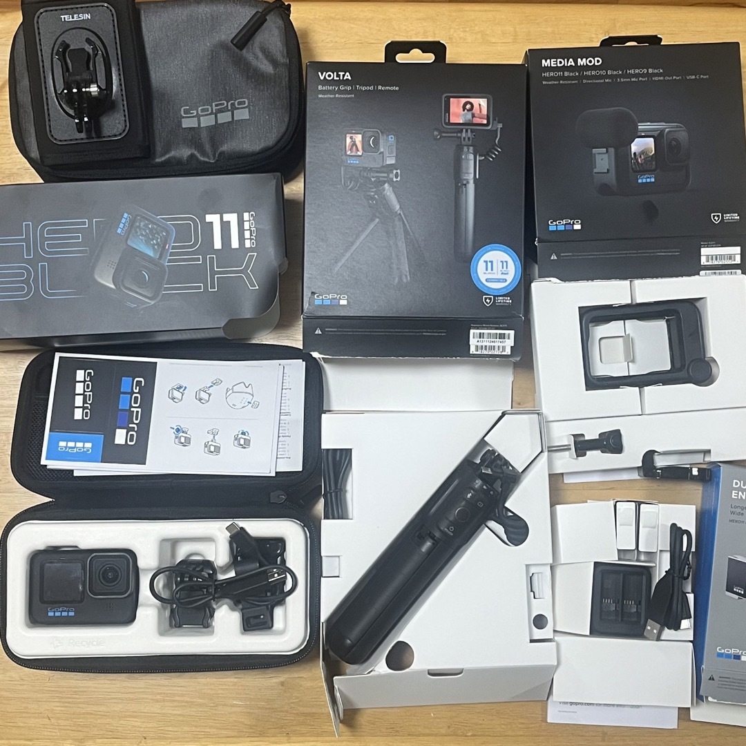 GoPro 11 HERO BLACK volta他豪華オプション付き