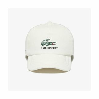 ラコステ(LACOSTE)の【ホワイト】ベーシックロゴスウェットキャップ(キャップ)