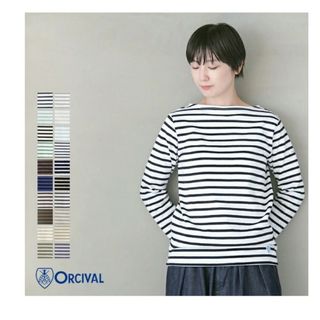 オーシバル(ORCIVAL)の⌚☆2023AW 新品未使用☆Orcival B211 バスクシャツ レディース(Tシャツ(半袖/袖なし))